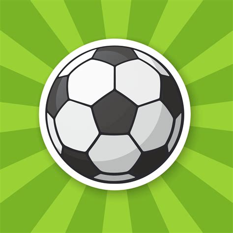 Sticker Black And White Soccer Ball 24096514 Vector Art At Vecteezy