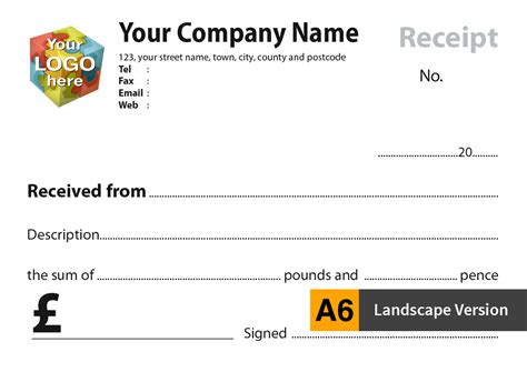 Custom RECEIPT Template Receipt Books Printing 42