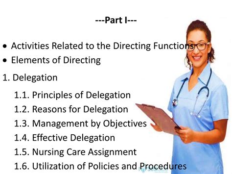 Directing And Nursing Administrationppt