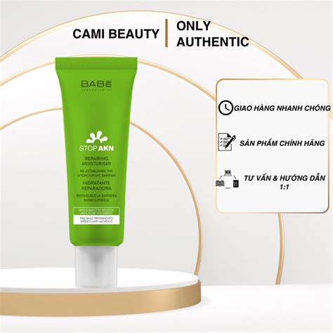 Kem Dưỡng BABE Stop AKN Repairing Moisturiser Da dầu ml Shopee Việt Nam
