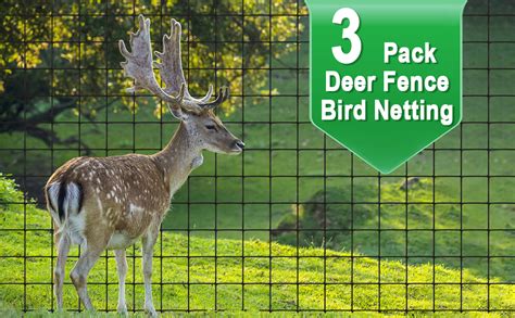 3 Pack Deer Fence Netting Bird Netting Net For Garden