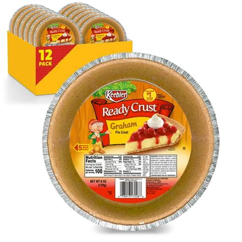 Keebler Ready Crust 9 Inch Graham Pie Crusts No Bake Ready To Use Individually Wrapped Pie