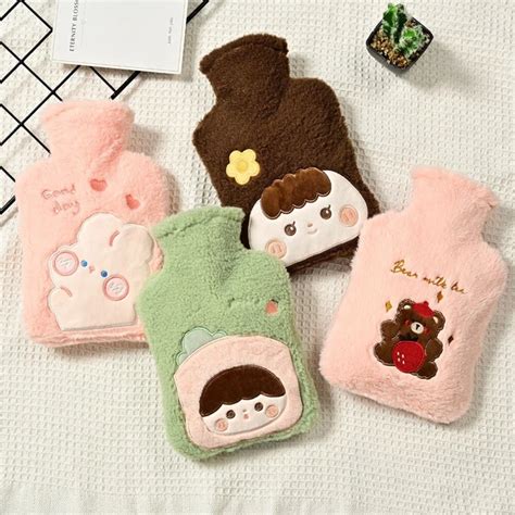 Mini Portable Safety Explosion Proof Hot Water Bottle Plush Cartoon Hand Warmer Picclick Au