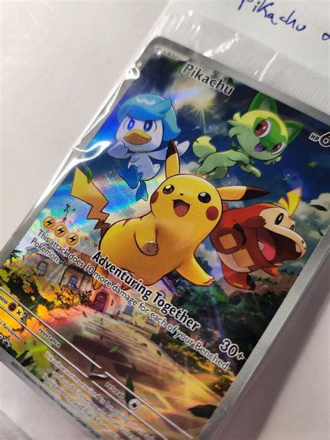 Mavin Pokémon Paldea Evolved Pikachu Svp 027 Black Star Promo Sealed