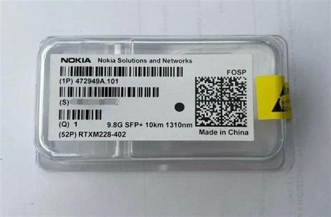 Nokia FOSP 472949A.101| SFP+ 9.8G 10km 1310nm| Liyuan Tech