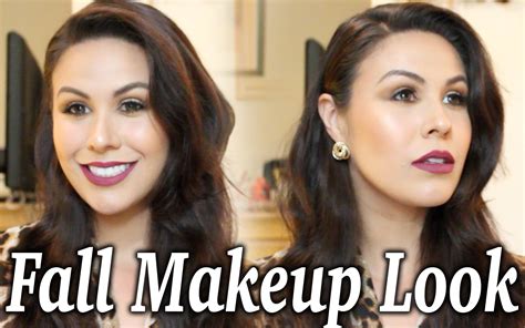 Classic Fall Makeup Tutorial Smokey Eye And Berry Lips Fall Makeup