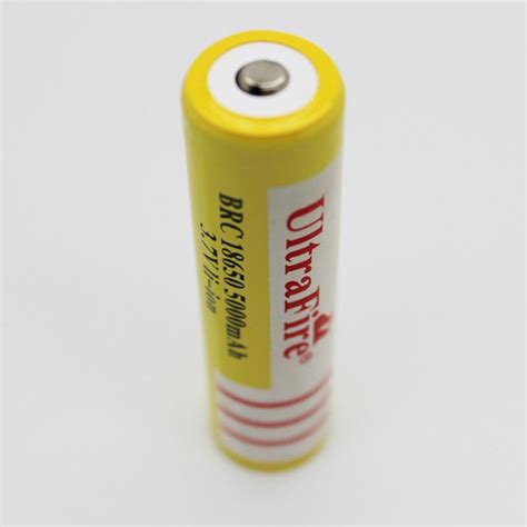 Ultra Fire 18650 37v 5000mah Lithium Rechargeable Battery Yellow