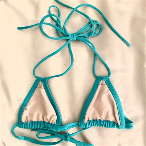 Montce Swim Triangle String Bikini Top Gem