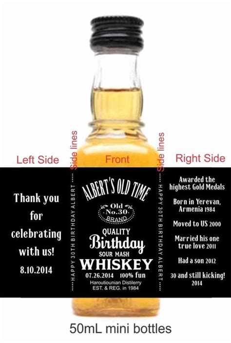 Liquor Bottle Labels Template