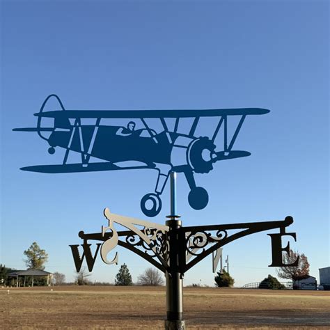 Stearman Weathervane Ss Metal