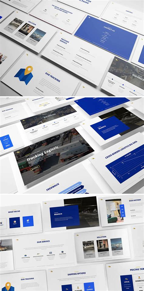 Tracking Logistic PowerPoint Template | Business presentation templates ...