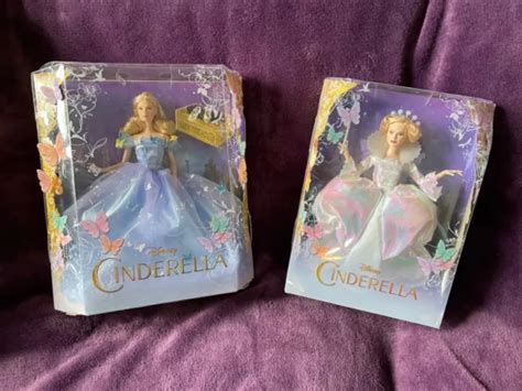 Disney Store Cinderella Fairy Godmother Dolls Live Action Movie