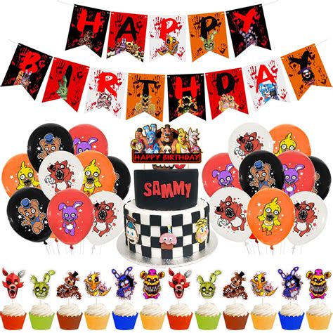 Buy XINYIDL Five Nights At Freddy Party Supplies Include Freddy Happy