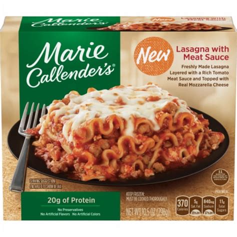 Marie Callender S Lasagna With Meat Sauce Frozen Meal 10 5 Oz Fry’s Food Stores