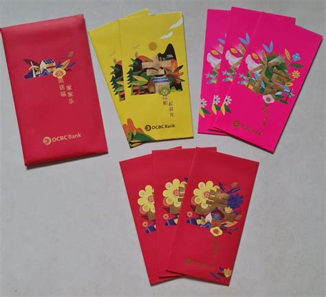 Brandnew Ocbc Cny Red Packet Angbao Set Designs Hobbies