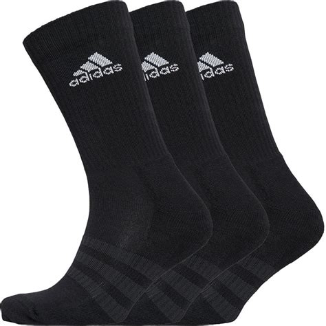 Buy Adidas Three Pack Cushioned Crew Socks Black