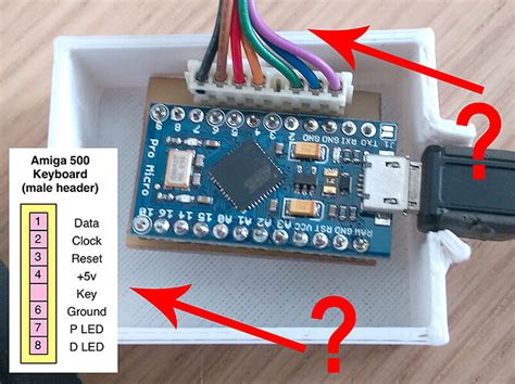 AMIGA 500 Keyboard Interface with Arduino Leonardo Pro Micro ...