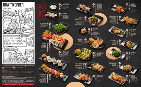 Menu At Okami Caulfield Japanese All You Can Eat Restaurant