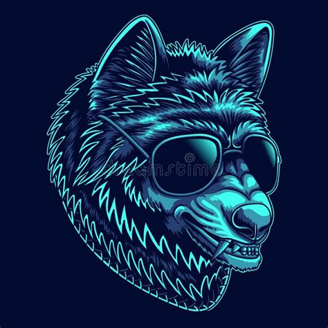 Cyberpunk Wolf Stock Illustrations 189 Cyberpunk Wolf Stock