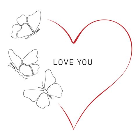 Heart shape frame design with butterfly 16125533 Vector Art at Vecteezy