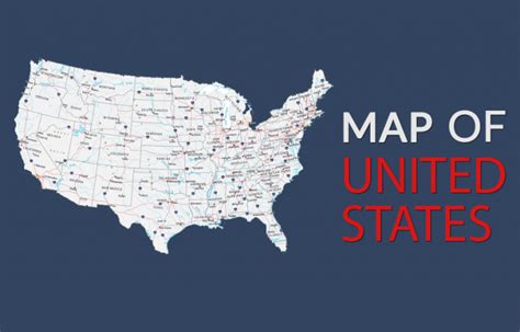 United States Map with Capitals - GIS Geography