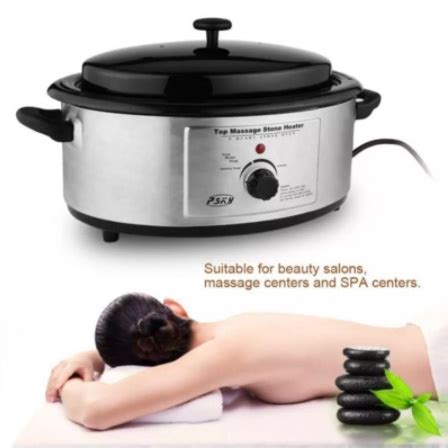 Hot Stone Heater Hot Stone Steamer Pemanas Batu Massage Spa Salon Warmer Heating Tool Ready