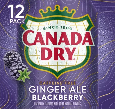 Canada Dry Blackberry Ginger Ale Soda Cans, 12 pk / 12 fl oz - QFC