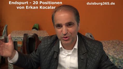 Endspurt 20 Positionen von OB Kandidat Erkan Kocalar - YouTube