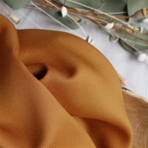 Atelier Brunette Tencel Ochre 220gm M2 Dressmaking Fabric Quilt Yarn Stitch