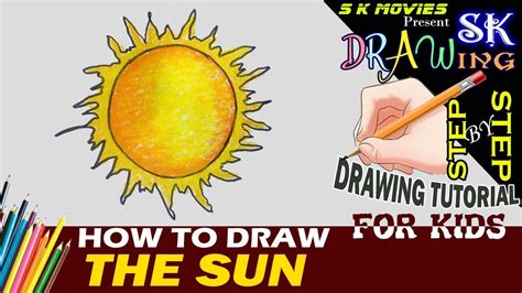 How To Draw The Sun The Sun Easy Drawing Step By Step Tutorial