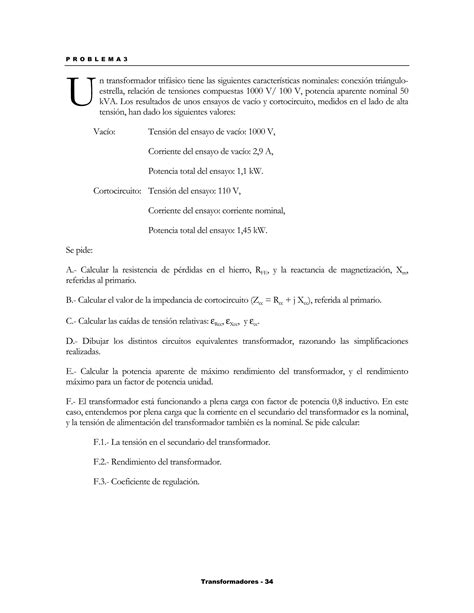 Problemas Resueltos Transformadores Pdf