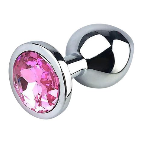 Plug Anal De Metal Cristal Arredondado PENSEx Iniciantes PENSEx Sex Shop Pense Em Sexo