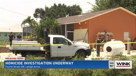 Homicide Investigation Blocks Off Road In Lehigh Acres YouTube