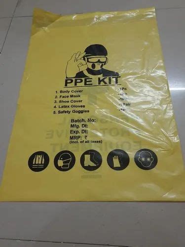 Ldpe Outer Packaging Pouch For Packing Of Ppe Kits Size X At