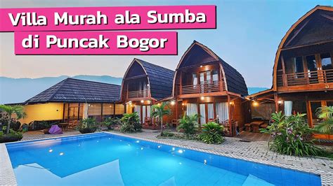 Villa Murah Dengan Kolam Renang Di Puncak Bogor Nuanza Villa Kayu