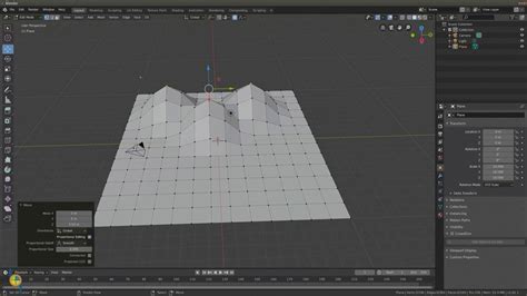 A Basic Low Poly Landscape Mountains Blender Youtube