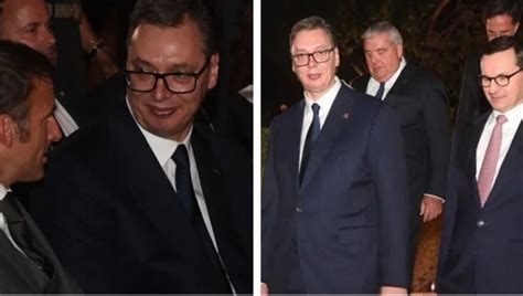 Vučić u društvu Makrona Predsednik Srbije i predsednik Francuske na