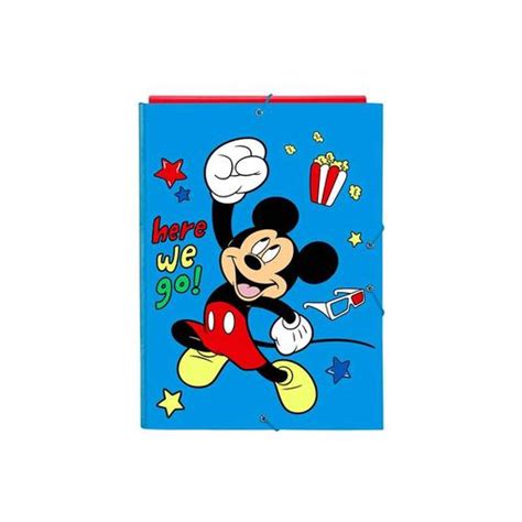 Carpeta Folio 3 Solapas Mickey Mouse Happy Smiles 26x33 5x2 5cm