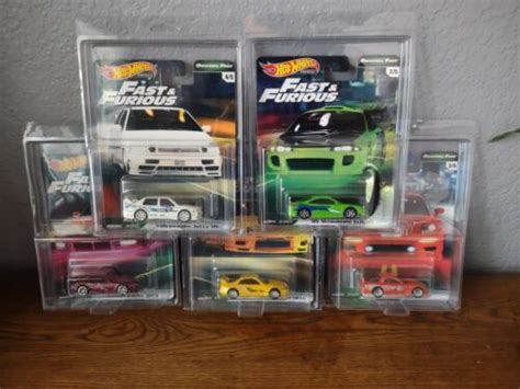 Fast And Furious Hot Wheels Premium Set Original Fast With Protectors C