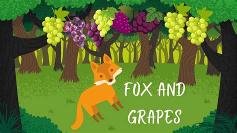 The Fox And The Grapes Short Moral Story With Pictures