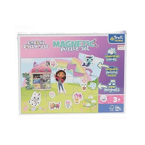 Trefl Primo Magnetic Puzzle Set Gabbys Dollhouse Découvrez Le