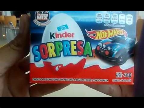 Kinder Sorpresa De Hot Wheels YouTube