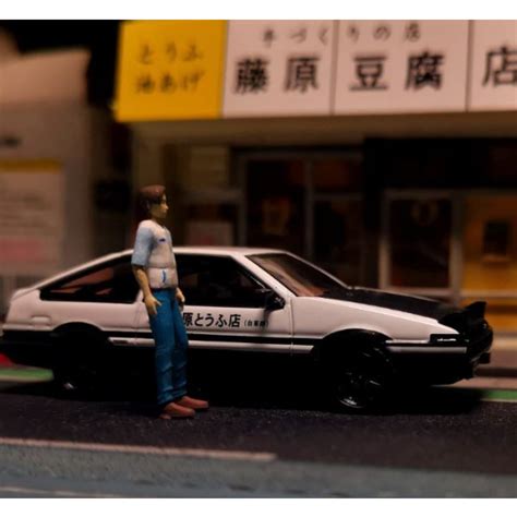 HOT WHEELS 3d 變化圖 1 64 首字母 D 藤原拓海姿勢 2 西洋鏡壓鑄風火輪愛好日本 HJ Minigt 蝦皮購物