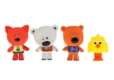 Набор игрушек для купания Мимимишки: Тучка, Лисичка, Кеша, Цыпа ...