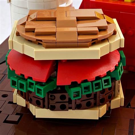 Bite Into This Lego Burger And Fries Everydaybricks