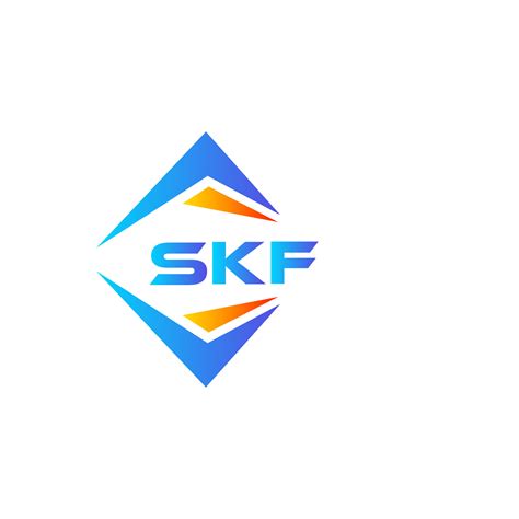 SKF abstract technology logo design on white background. SKF creative