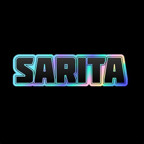 Premium Photo Sarita Typography 3d Design Yellow Pink White