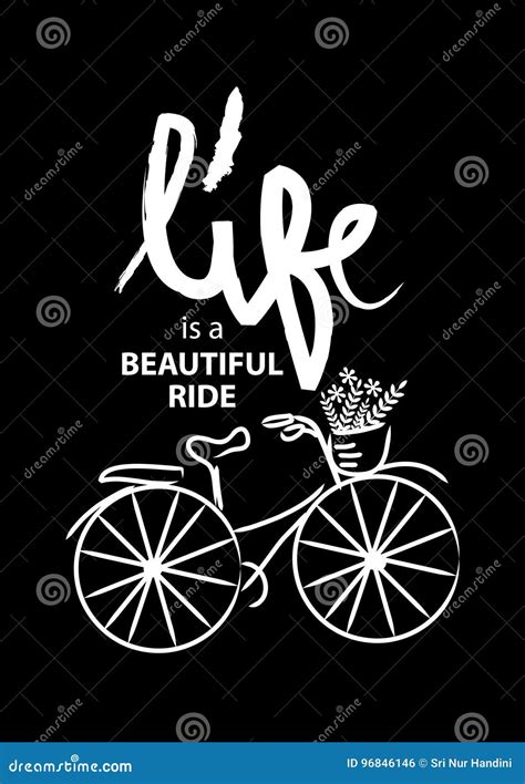 Life Is A Beautiful Ride Stock Illustration Illustration Of Hand 96846146