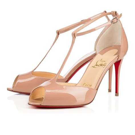 Christian Louboutin Senora Patent Nude Patent Calfskin Women Shoes Modesens Christian