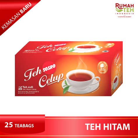 Jual Teh Celup Sosro 25 Bags Teh Hitam Berkualitas Tea Bag